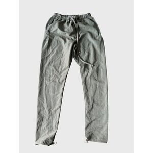 mnml Everyday Nylon Pants Olive Green Elastic Waist Bungee Cuff Mens Small